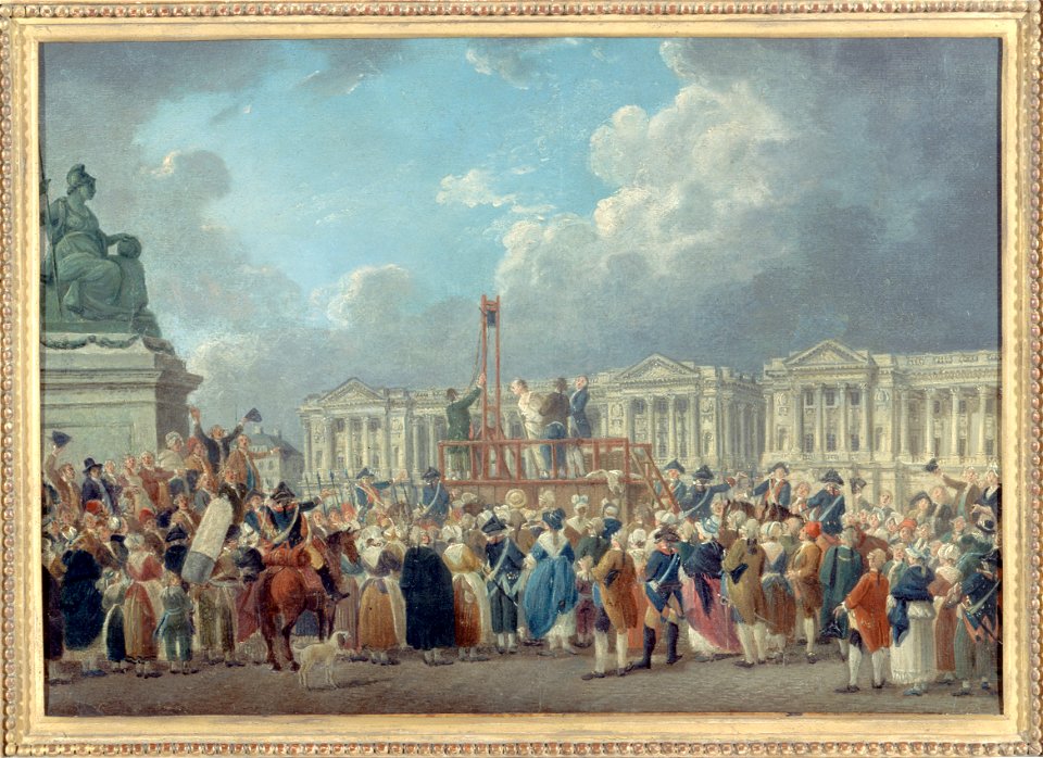 Pierre-Antoine Demachy - Une exécution capitale, place de la Révolution - P1980 - Musée Carnavalet