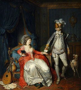 Pierre-Alexandre Wille (1748-1821) - 'Les étrennes de Julie' (from Rousseau's 'La nouvelle Héloïse') - 207798 - National Trust