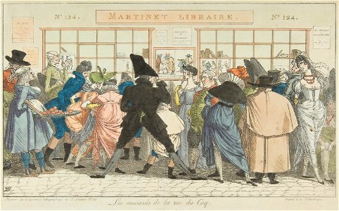 Pierre Nolasque Bergeret, Les Musards de la Rue du Coq, 1805 - The Metropolitan Museum of Art