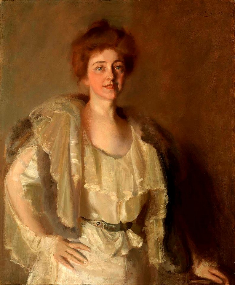 Pierre Troubetzkoy - Alice Barney in Whites and Browns - 1952.13.155 - Smithsonian American Art Museum