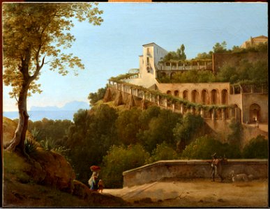 Pierre-Athanase Chauvin - A Convent Near Naples, with a View of Capri - 1982.39 - Dallas Museum of Art
