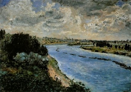Pierre-Auguste Renoir - Chalands sur la Seine