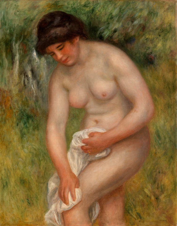Pierre-Auguste Renoir - Bather Drying Herself (Baigneuse s'essuyant) - BF28 - Barnes Foundation