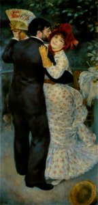 Pierre-Auguste Renoir - Danse à la campagne. Free illustration for personal and commercial use.