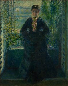 Pierre-Auguste Renoir - Portrait of Madame Choquet by the window (Pushkin Museum)