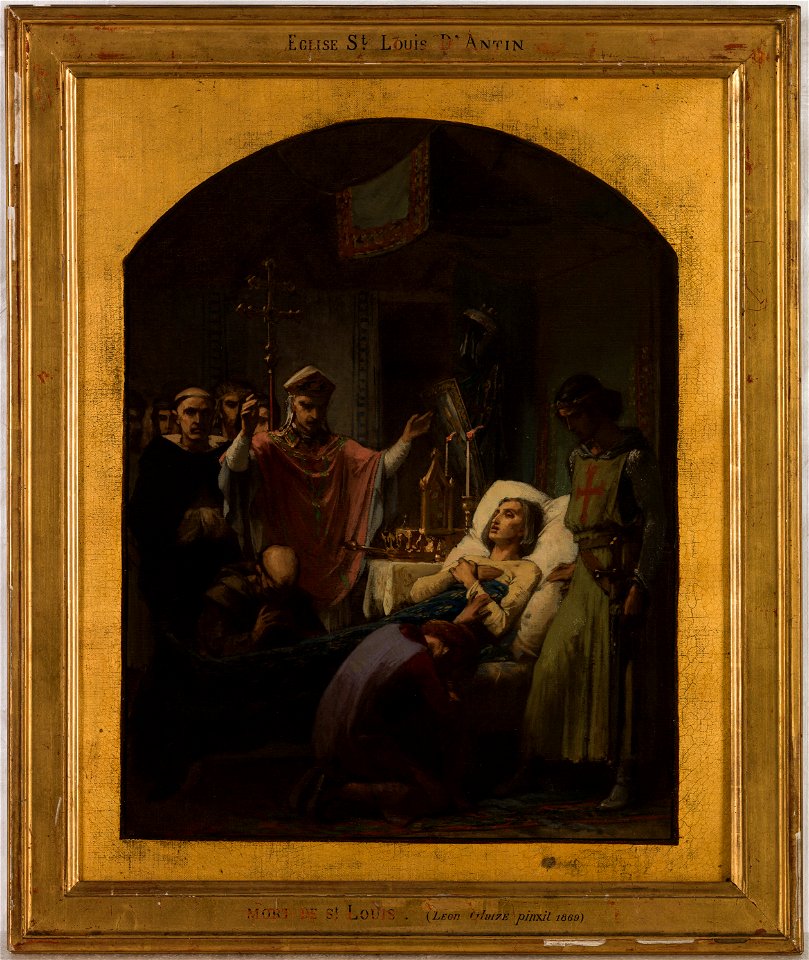 Pierre Paul Léon Glaize - Esquisse pour l'église Saint-Louis d'Antin , La Mort de saint Louis - PPP4584 - Musée des Beaux-Arts de la ville de Paris