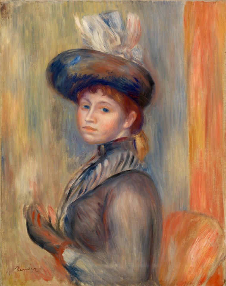 Pierre-Auguste Renoir - Girl in Gray-Blue - BF222 - Barnes Foundation