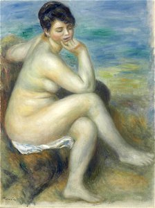 Pierre-Auguste Renoir - Baigneuse accoudée