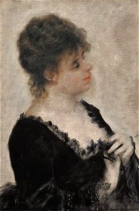 Pierre-Auguste Renoir - Junge Dame in Schwarz - 8644 - Bavarian State Painting Collections