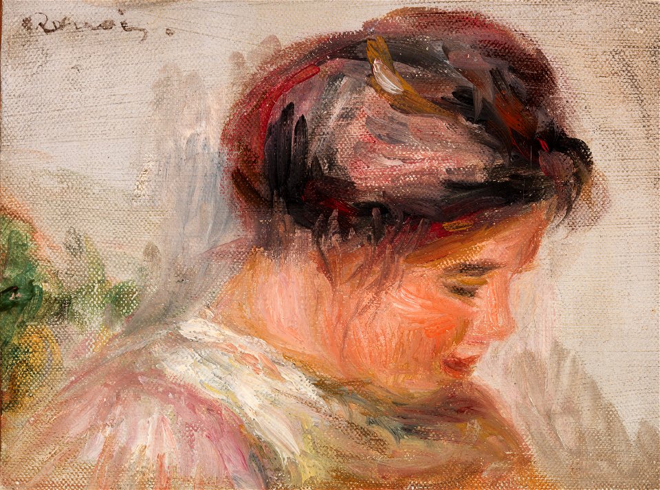 Pierre-Auguste Renoir - Head of Young Girl (Tête de jeune fille) - BF46 - Barnes Foundation