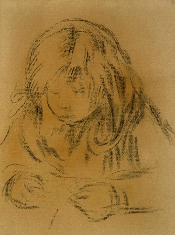 Pierre-Auguste Renoir - Child Sewing - Google Art Project