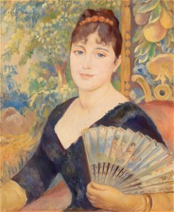 Pierre-Auguste Renoir - Woman with Fan (Femme à l'éventail) - BF938 - Barnes Foundation