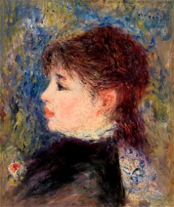 Pierre-Auguste Renoir - Young Woman with Rose (Jeune fille à la rose) - BF920 - Barnes Foundation