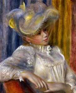 Pierre-Auguste Renoir - Woman with a Hat - Google Art Project. Free illustration for personal and commercial use.