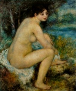 Pierre-Auguste Renoir - Femme nue. Free illustration for personal and commercial use.