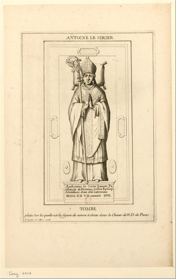 Pierre tombale d'Antoine Le Cirier 2 (original)