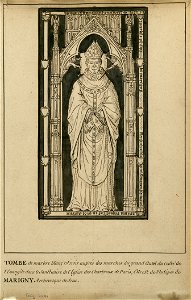 Pierre tombale de Philippe de Marigny (original)