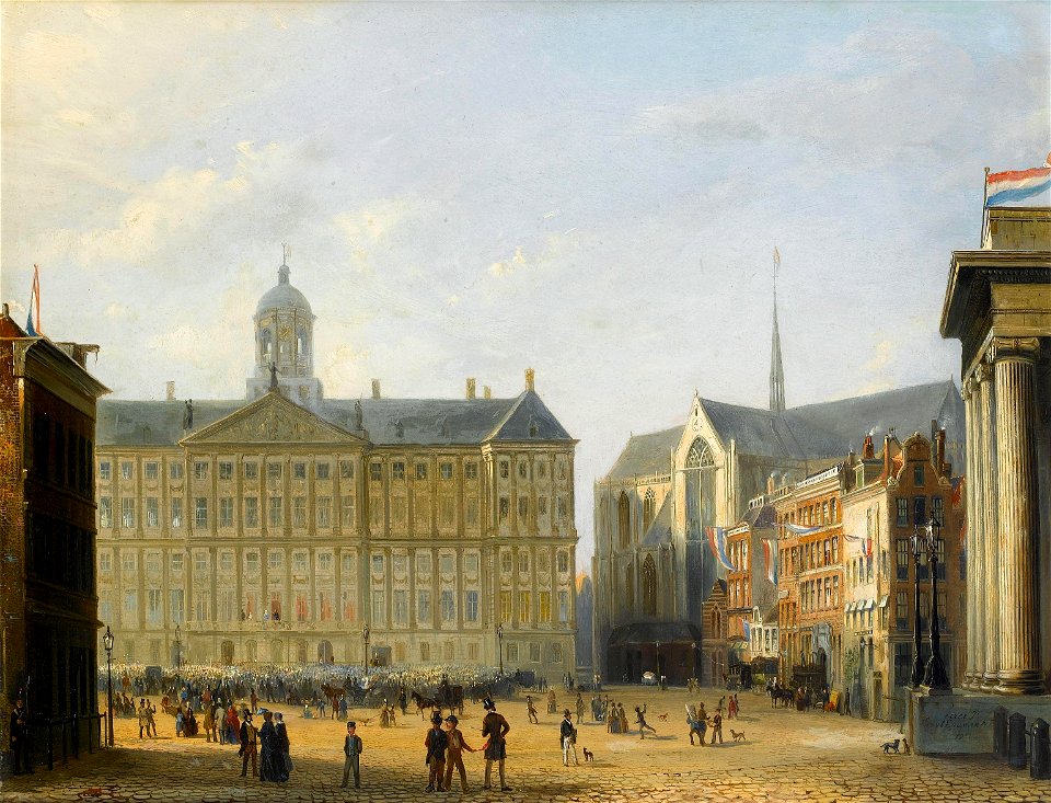 Pierre Tetar van Elven King William III saluting 1850