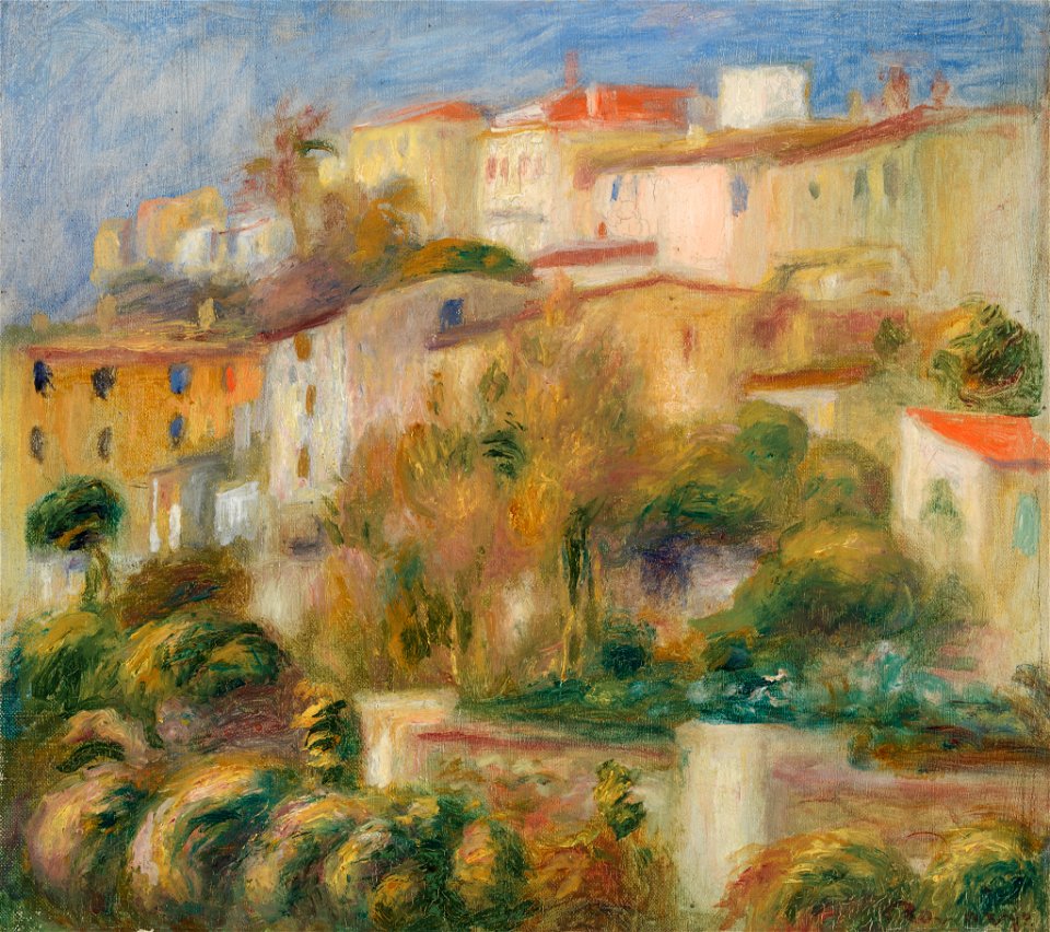 Pierre-Auguste Renoir - Houses on a Hill (Groupe de maisons sur un coteau) - BF146 - Barnes Foundation