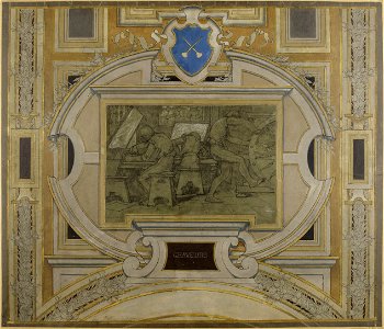 Pierre Victor Galland - Esquisse pour la galerie des Métiers de l'Hôtel de Ville , Graveurs - PPP4443 - Musée des Beaux-Arts de la ville de Paris