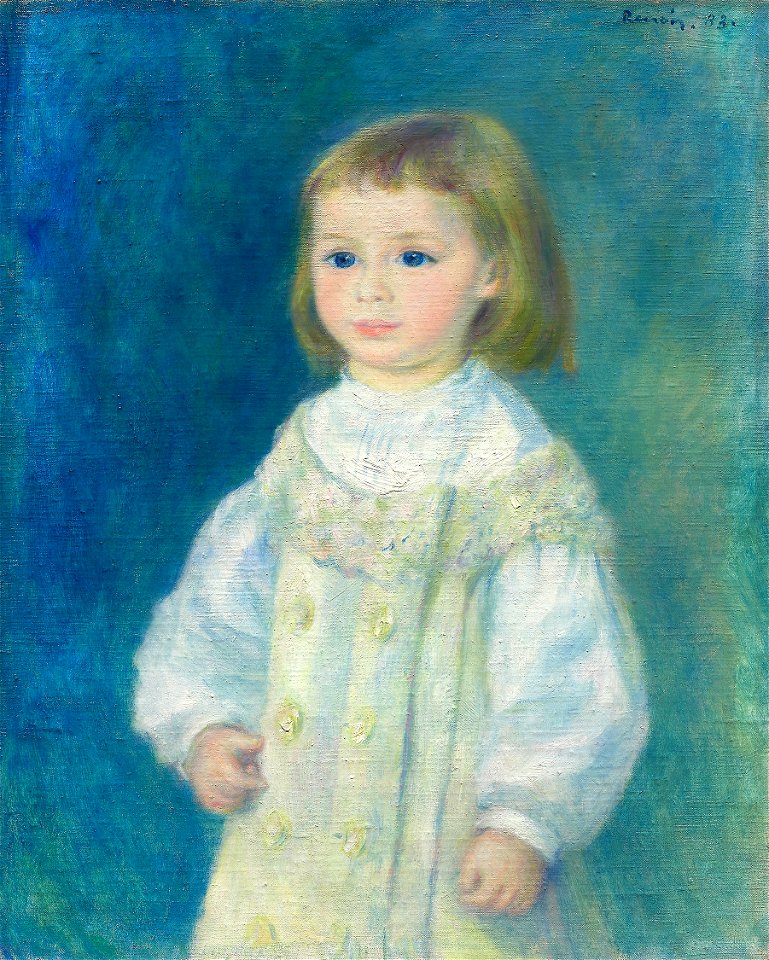 Pierre-Auguste Renoir - Lucie Berard (Child in White) - 1933.1172 - Art Institute of Chicago