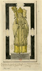 Pierre tombale d'Antoine Le Cirier (original)