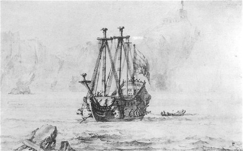 Pierre Puget - Navigation before a Promontory - WGA18479