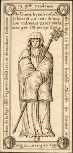 Pierre tombale de Jeanne de La Faye (cropped)