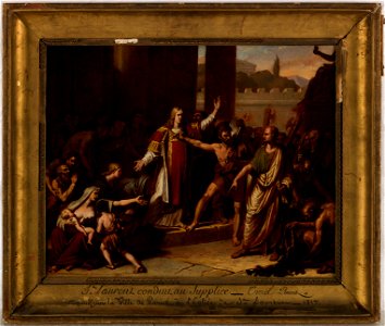 Pierre-Félix Trézel - Esquisse pour l'église Saint-Laurent , Saint Laurent conduit au martyre - PPP4803 - Musée des Beaux-Arts de la ville de Paris