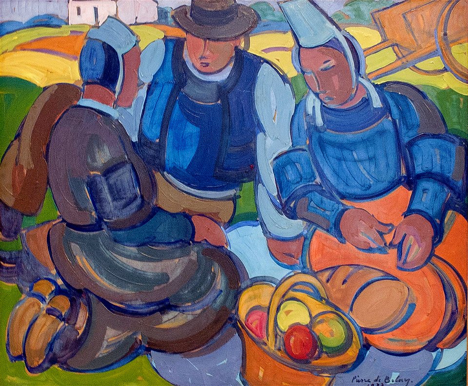 Pierre Savigny de Belay Le casse-croûte en Bretagne 1933