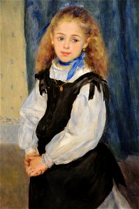 Pierre-Auguste Renoir - Portrait of Mademoiselle Legrand, 1875. Free illustration for personal and commercial use.