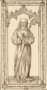 Pierre tombale d'Étiennette de Rochefort (cropped)