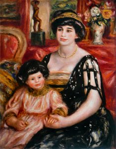 Pierre-Auguste Renoir - Madame Josse Bernheim-Jeune. Free illustration for personal and commercial use.
