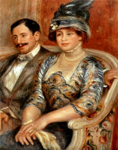 Pierre-Auguste Renoir - Monsieur et Madame Bernheim de Villers. Free illustration for personal and commercial use.