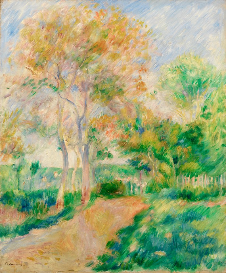 Pierre-Auguste Renoir - Autumn Landscape (Paysage d'automne) - BF933 - Barnes Foundation