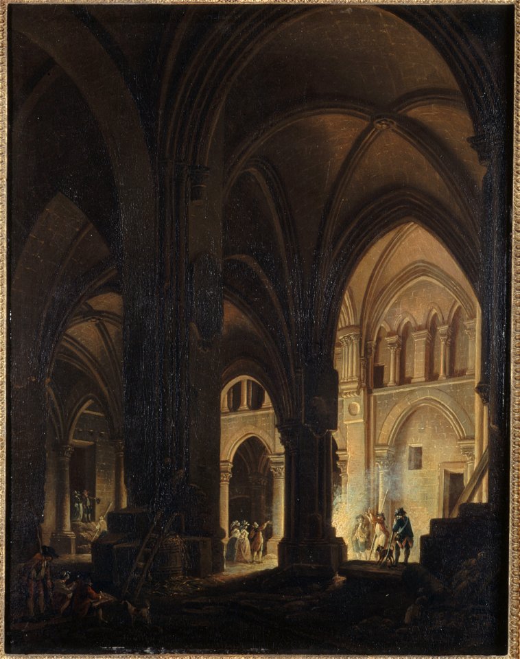 Pierre-Antoine Demachy - Intérieur de l'église des Saints-Innocents - P80 - Musée Carnavalet