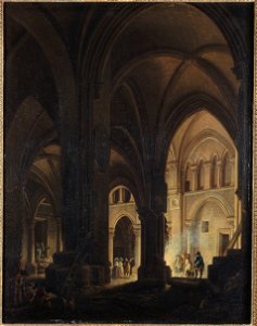 Pierre-Antoine Demachy - Intérieur de l'église des Saints-Innocents - P80 - Musée Carnavalet