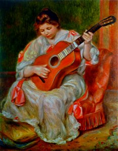 Pierre-Auguste Renoir - Joueuse de guitare
