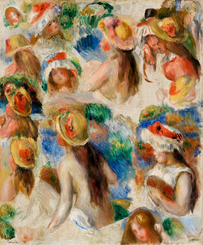 Pierre-Auguste Renoir - Study of Heads (Étude de têtes) - BF475 - Barnes Foundation