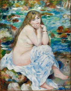 Pierre-Auguste Renoir - Seated Bather - 1951.59 - Fogg Museum