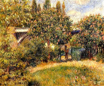 Pierre-Auguste Renoir - Le Pont du chemin de fer à Argenteuil Chatou