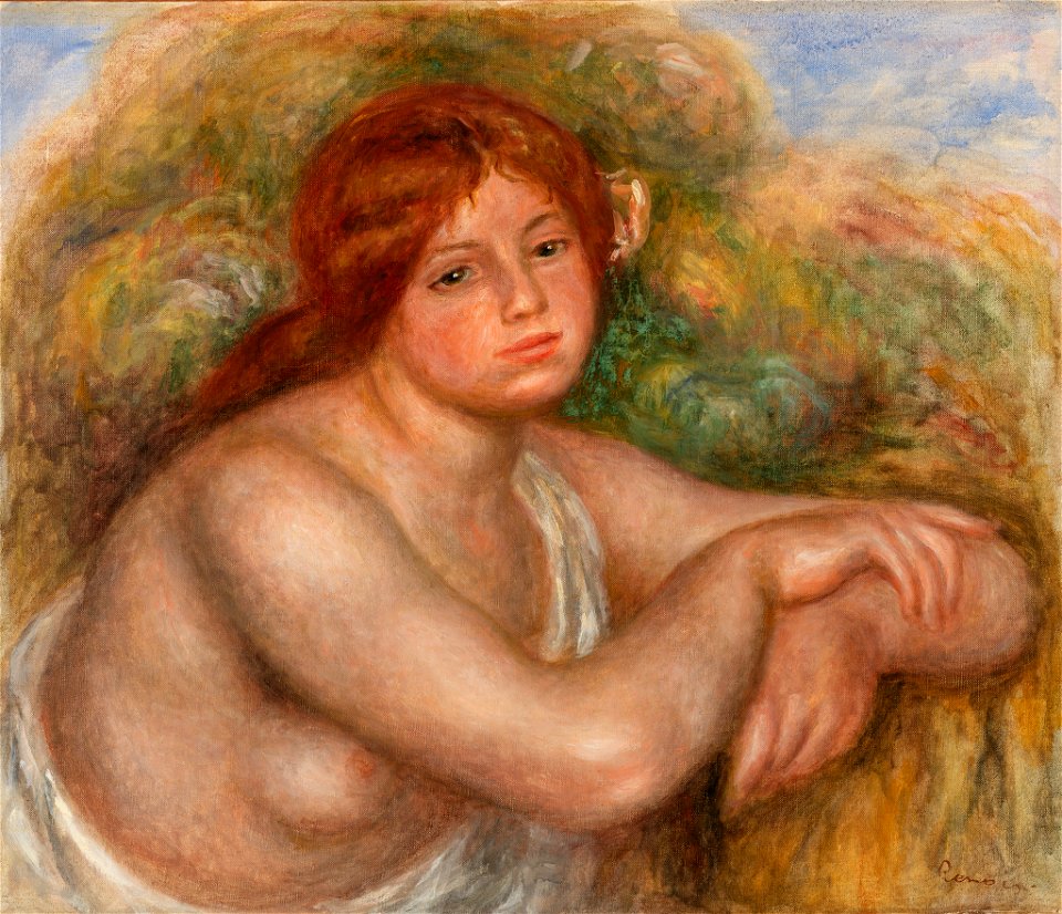 Pierre-Auguste Renoir - Nude Study, Bust of a Woman (Étude de nu, buste de femme) - BF157 - Barnes Foundation