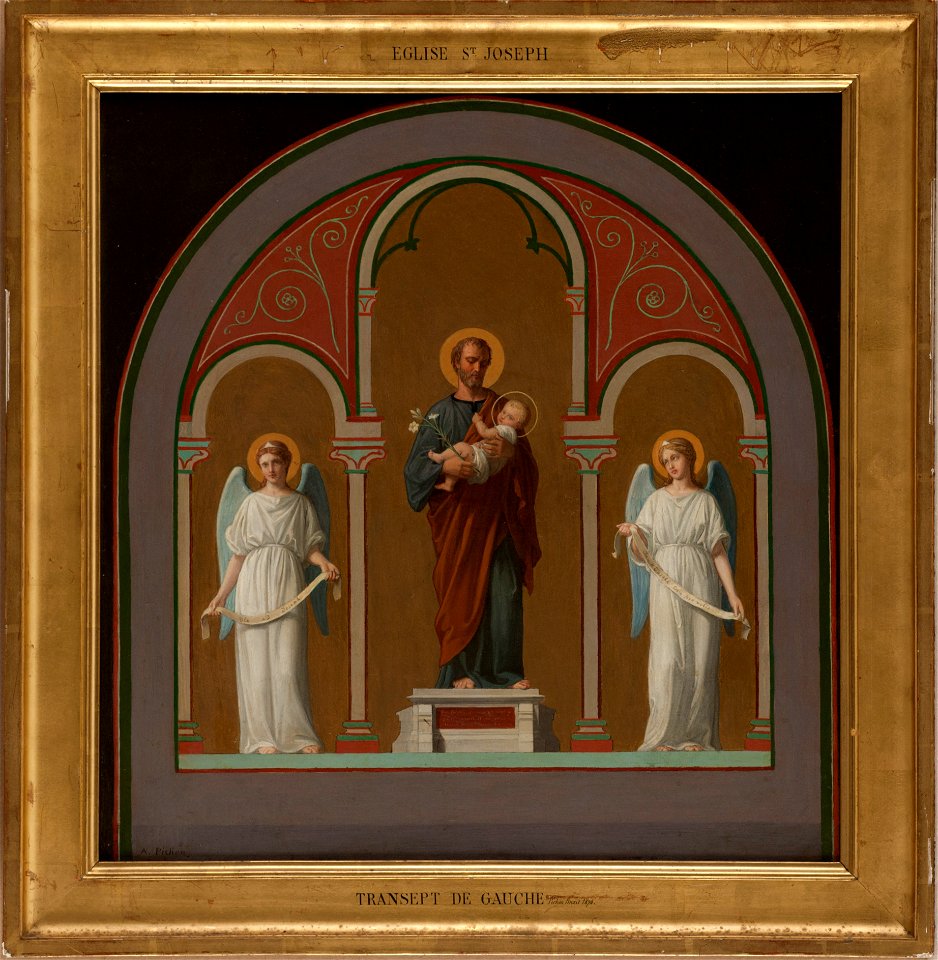 Pierre-Auguste Pichon - Esquisse pour l'église Saint-Joseph , Saint Joseph - PPP4763 - Musée des Beaux-Arts de la ville de Paris