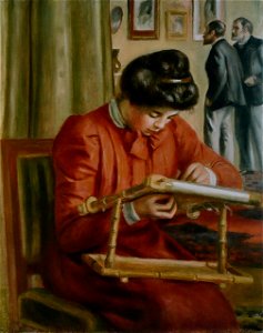 Pierre-Auguste Renoir - Christine Lerolle brodant