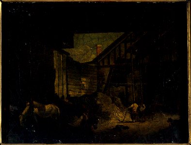 Pierre-Antoine Demachy - Dépôt de sel, rue saint-Germain-l'Auxerrois (^) - P79 - Musée Carnavalet