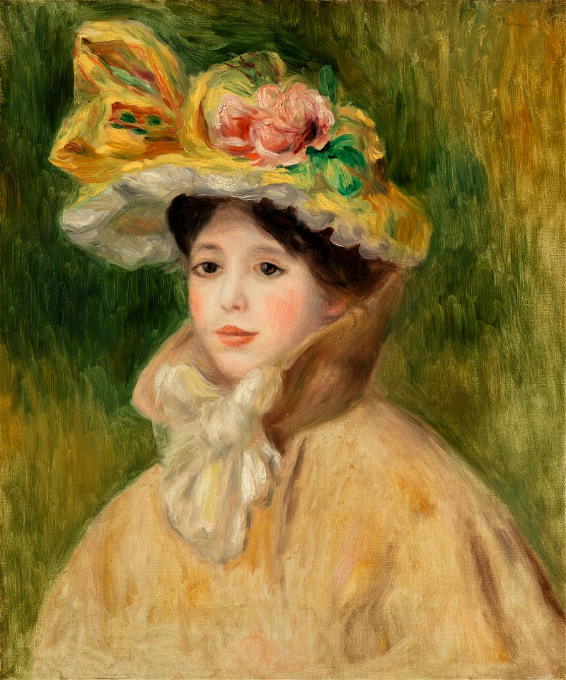 Pierre-Auguste Renoir - Woman with Capeline (Femme à la capeline) - BF120 - Barnes Foundation