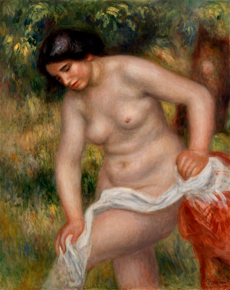 Pierre-Auguste Renoir - Bather Drying Herself (Baigneuse s'essuyant) - BF68 - Barnes Foundation