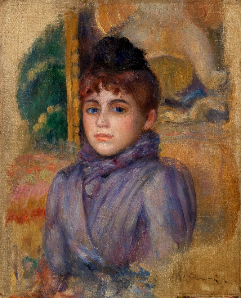 Pierre-Auguste Renoir - Portrait of a Young Woman (Portrait de jeune femme) - BF1060 - Barnes Foundation