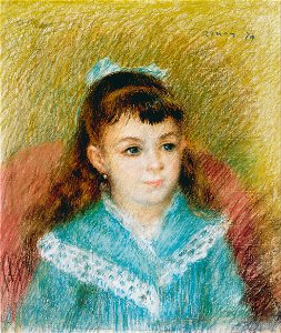 Pierre-Auguste Renoir - Portrait of a Young Girl (Elisabeth Maître), 1879 - Google Art Project