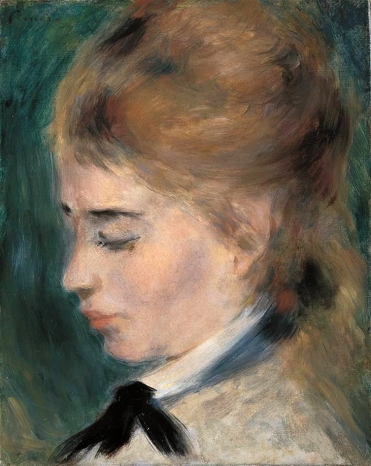 Pierre-Auguste Renoir - Mädchenkopf - ESK 5 - Bavarian State Painting Collections